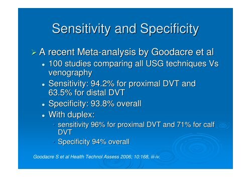 Ultrasound for DVT