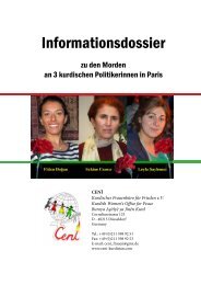 Informationsdossier bzgl. der Morde an den kurdischen Politikerinnen