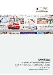 Ausgabe 24 (11.06.2013) - Der Deutsche Olympische Sportbund