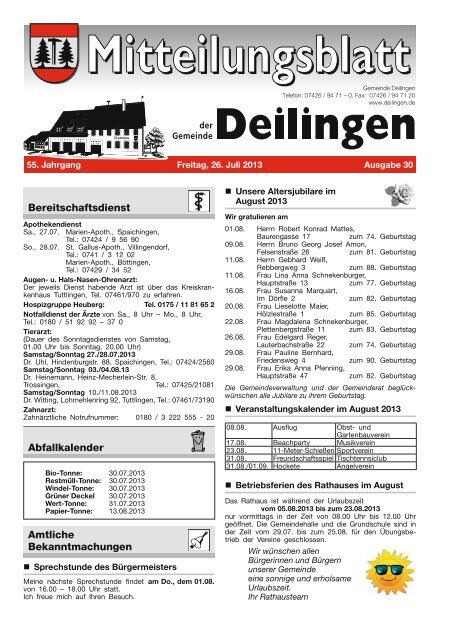KW 30, 26.07.2013 - Deilingen