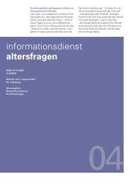 Heft 04/2013 - Deutsches Zentrum für Altersfragen