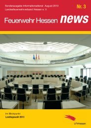 Feuerwehr Hessen News Nr. 3 - Landesfeuerwehrverband Hessen