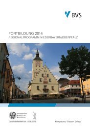 FORTBILDUNG 2014 - Bayerische Verwaltungsschule