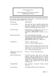 three-month hibor futures contract specification - Hong Kong ...