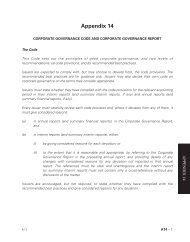 Appendix 14 - Hong Kong Exchanges and Clearing Limited