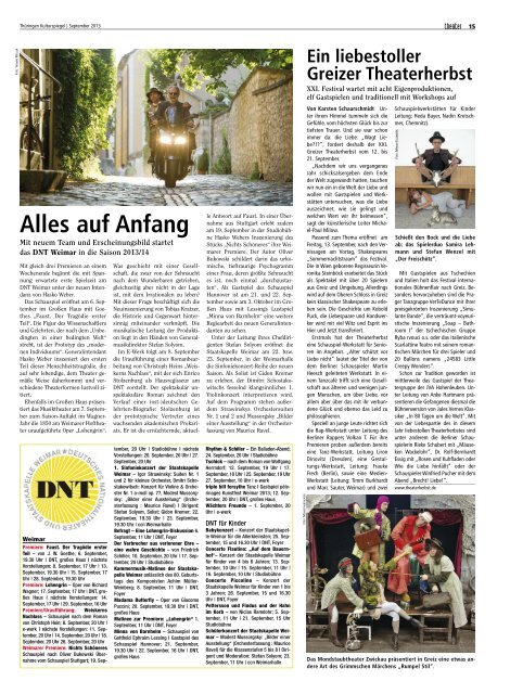 Thüringen Kulturspiegel September 2013 - Thueringen ...