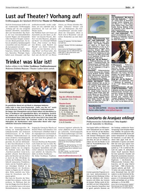 Thüringen Kulturspiegel September 2013 - Thueringen ...