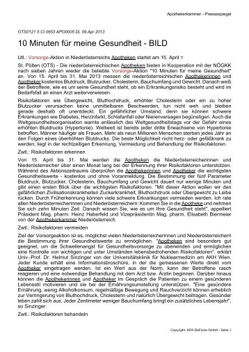 Medienberichte Clippings_klein.pdf - Österreichische ...