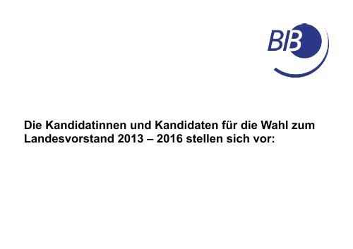 Ausbildung - BIB