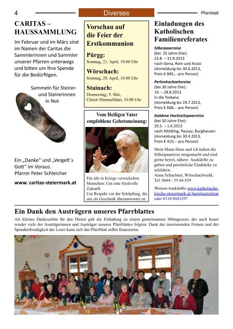 Pfarrblatt Februar März 2013 - Diözese Graz-Seckau