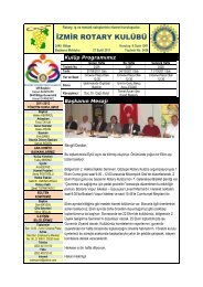 İZMİR ROTARY KULÜBÜ - Rotary 2440.Bölge