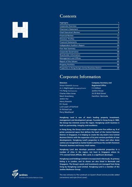 Annual Report (in PDF) - Hongkong Land