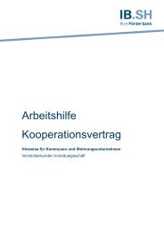 Arbeitshilfe zum Kooperationsvertrag - Investitionsbank Schleswig ...