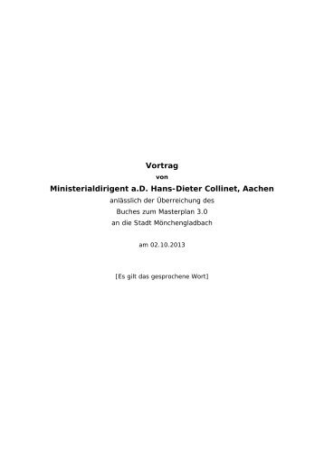 Gesamter Vortrag von Hans-Dieter Collinet hier als PDF zum ...