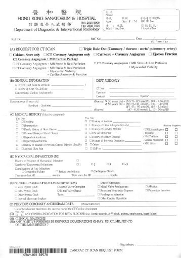 CT Coronary Angiogram Form [PDF]