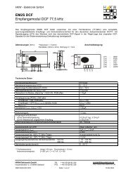 EM2S DCF Empfangsmodul DCF 77,5 kHz - HKW-Elektronik GmbH