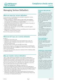 CC/FS14 - Managing Serious Defaulters - HM Revenue & Customs