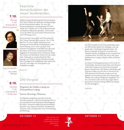 2013 |14 - Hochschule für Musik und Theater »Felix Mendelssohn ...