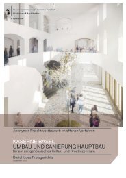 Jurybericht - Hochbauamt - Kanton Basel-Stadt