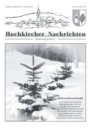 Hochkircher Nachrichten - Bukečanske powěsće