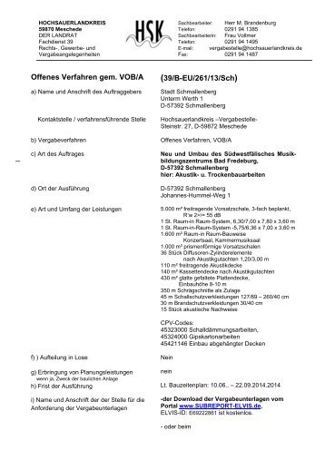 39/B/261/13/Sch - Akustik- u. Trockenbauarbeiten i.V.m Neu - 09