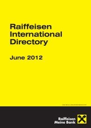 Raiffeisen International Directory - Raiffeisen Bank International AG