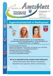 Amtsblatt 30/2013 - Verbandsgemeinde Hochspeyer