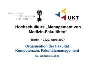 Folien Döller, Organisation der Fakultät - Hochschulkurs