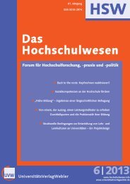 HSW6 2013.qxd - Das Hochschulwesen