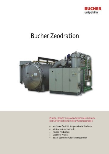 Bucher Zeodration - Bucher Unipektin AG