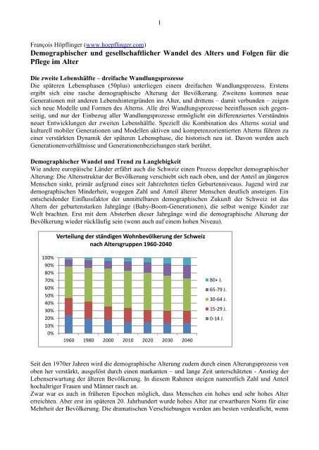 Demographischer und gesellschaftlicher Wandel ... - hoepflinger.com