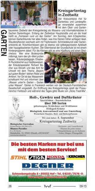 HP 09/2013 - Hof Programm