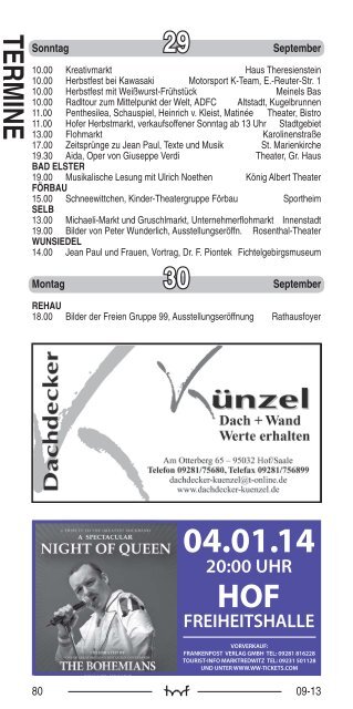 HP 09/2013 - Hof Programm