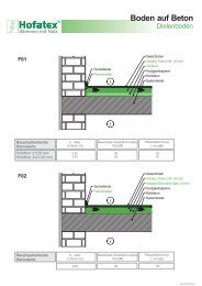 Boden auf Beton - Hofatex