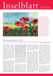 Inselblatt 02/2013 - Hoffbauer Stiftung