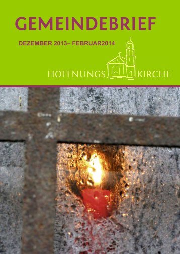 Gemeindebrief für Dezember 2013-Februar 2014 - Hoffnungskirche ...