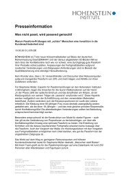 Pressemitteilung 478-DE (PDF) - Hohenstein Institute