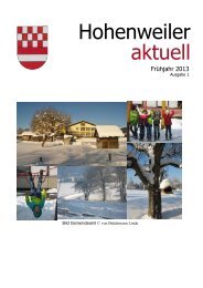 Hohenweiler aktuell