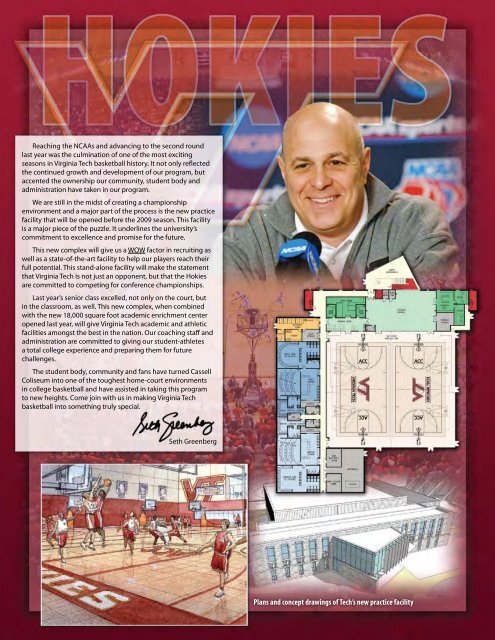 Deron Washington AD Vassallo Coach Seth Greenberg - HokieSports