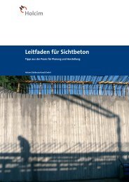 Leitfaden für Sichtbeton - Holcim Süddeutschland