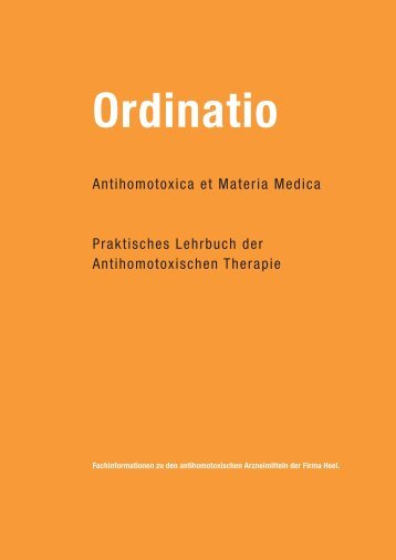 Ordinatio antihomotoxica et materia medica - Hom4