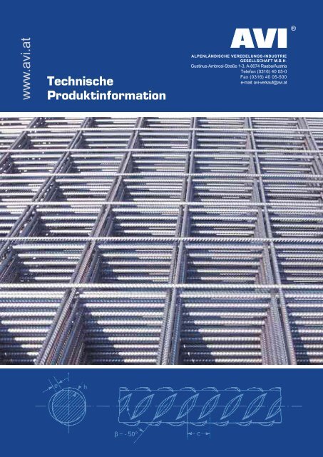 AVI Technische Produktinformation