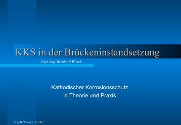 KKS in der Brückeninstandsetzung - Ingenieurbüro Wietek