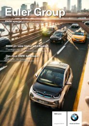 BMW special. Unser Kundenmagazin. BMW i3 ... - EULER GROUP