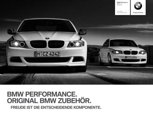 Zubehör BMW Performance Preisliste