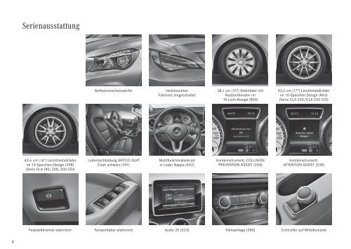 Sechs neue Modelle in der A-, B- und CLA-Klasse