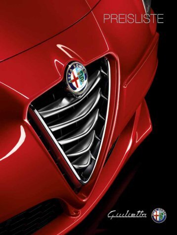 PREISLISTE - Alfa Romeo