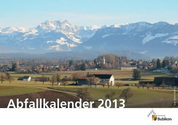 Abfallkalender 2013 - Bubikon