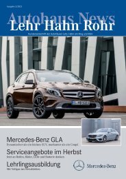 Kundenmagazin Lehr/Hahn/Rohr - Autohaus Falter