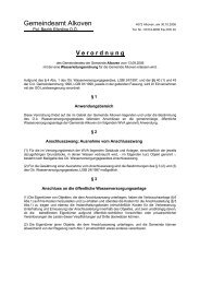 Wasserleitungsordnung - .PDF - Gemeinde Alkoven